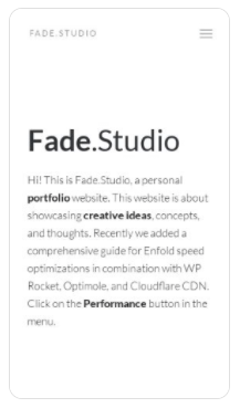 Fade.Studio - MobilePreview